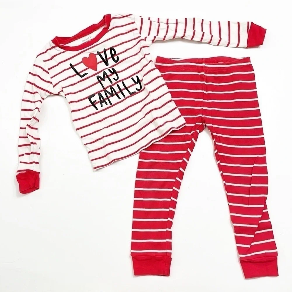 Carter's Love My Family toddler pajama set